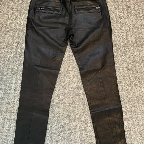 Rare Obakki Leather Moto Pants - BRAND NEW - Picture 2 of 8